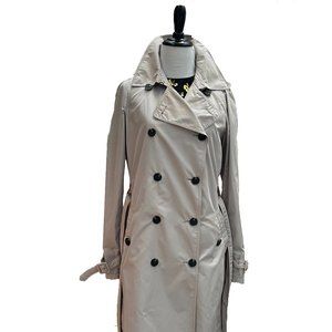 Club Monaco Soft Trench Coat, Lined, with Pockets and Belt, Size M